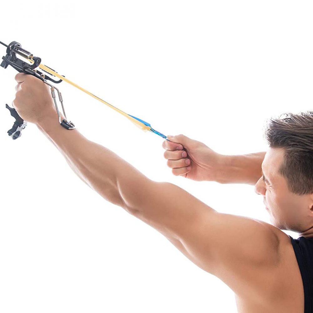 Slingshot High Velocity Professional Wrist Rocket Hunting Slingbow for