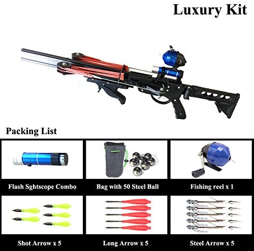 Fishing kit for crossbow and slingshot